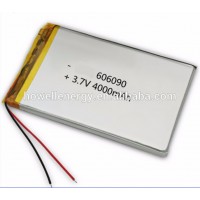 BIS,UN,IEC Certificated 3.7V 4000mah 606090 Lithium ion Polymer Battery Lipo Battery